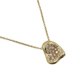 TIFFANY 18k Gold Diamond Heart Necklace